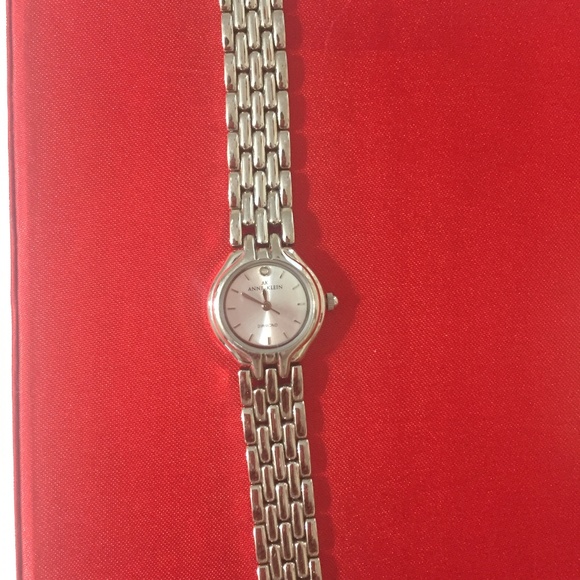 ANN KLEIN DIAMOND SILVER-TONE LADIES WATCH - Picture 3 of 3